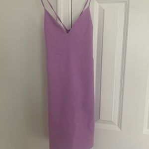 Revolve purple bodycon mini dress